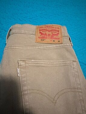 Levis 514 Men's Khaki Jeans 30x30 Cotton Blend Classic Style pants
